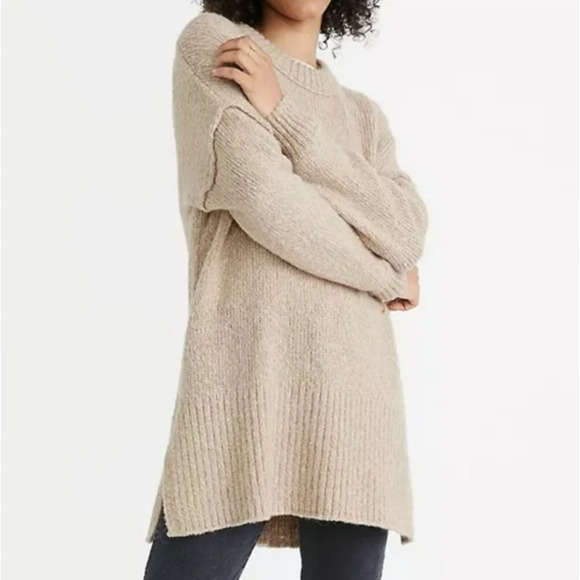 Madewell Sweaters - Madewell Baxter Sweater Tunic Alpaca Blend Knit in Oatmeal Size Medium